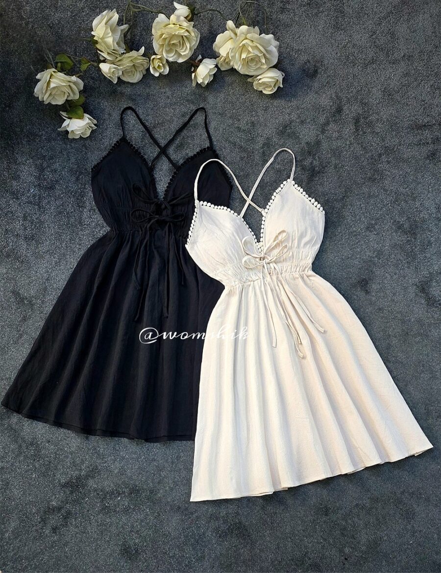 پیراهن کوتاه جلو بندی کد 1153