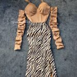 کراپ آستین چین دار کد 1155