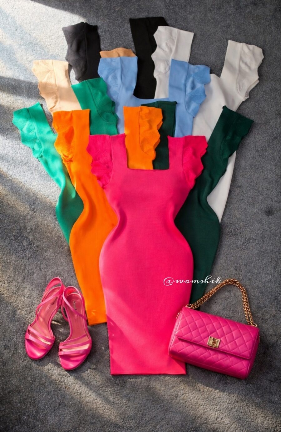 پیراهن کشبافت پرنسسی کد 1178