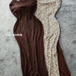 پیراهن پلنگی بند ماکارون کد 1172