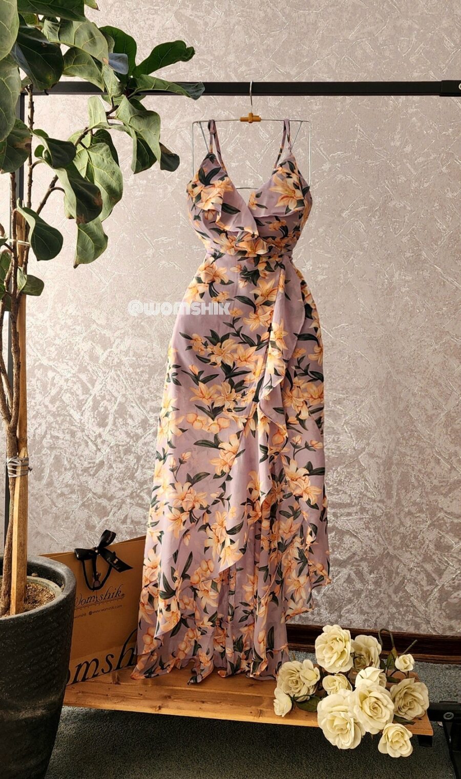 پیراهن حریر یاسی کد 1162