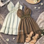 پیراهن حاشیه گیپور SHEIN کد 1165