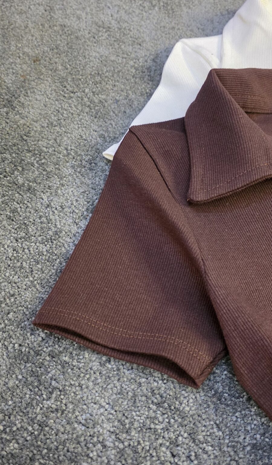 پیراهن یقه شکاری کبریتی کد 1176