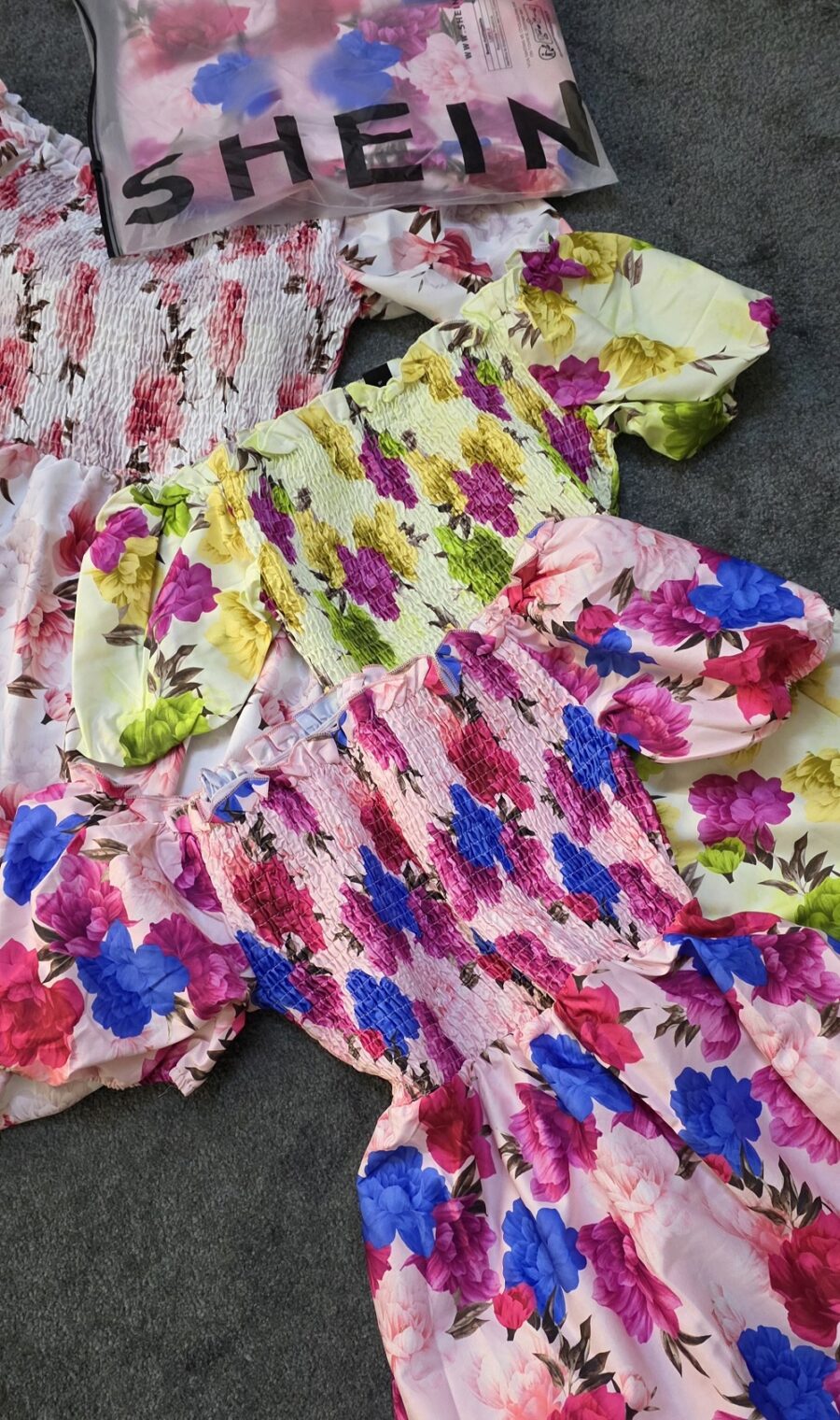 پیراهن گل دار یقه قایقی کد 1160