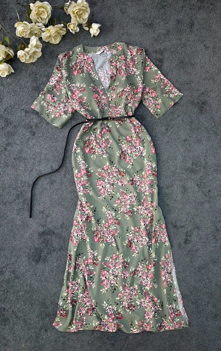 پیراهن وارداتی طرح شکوفه کد 1237