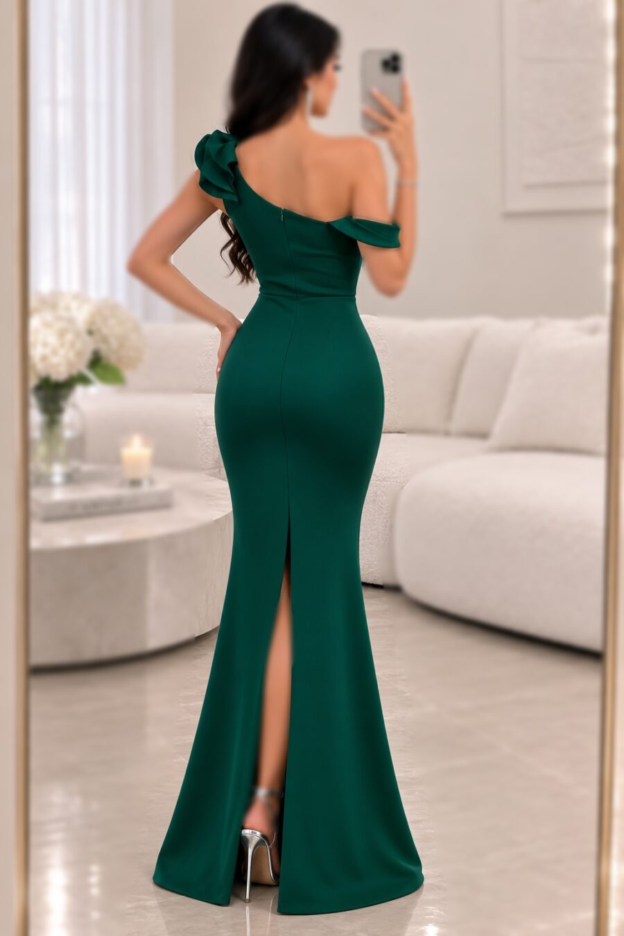 پیراهن زمردی TRENDYOL کد 1225